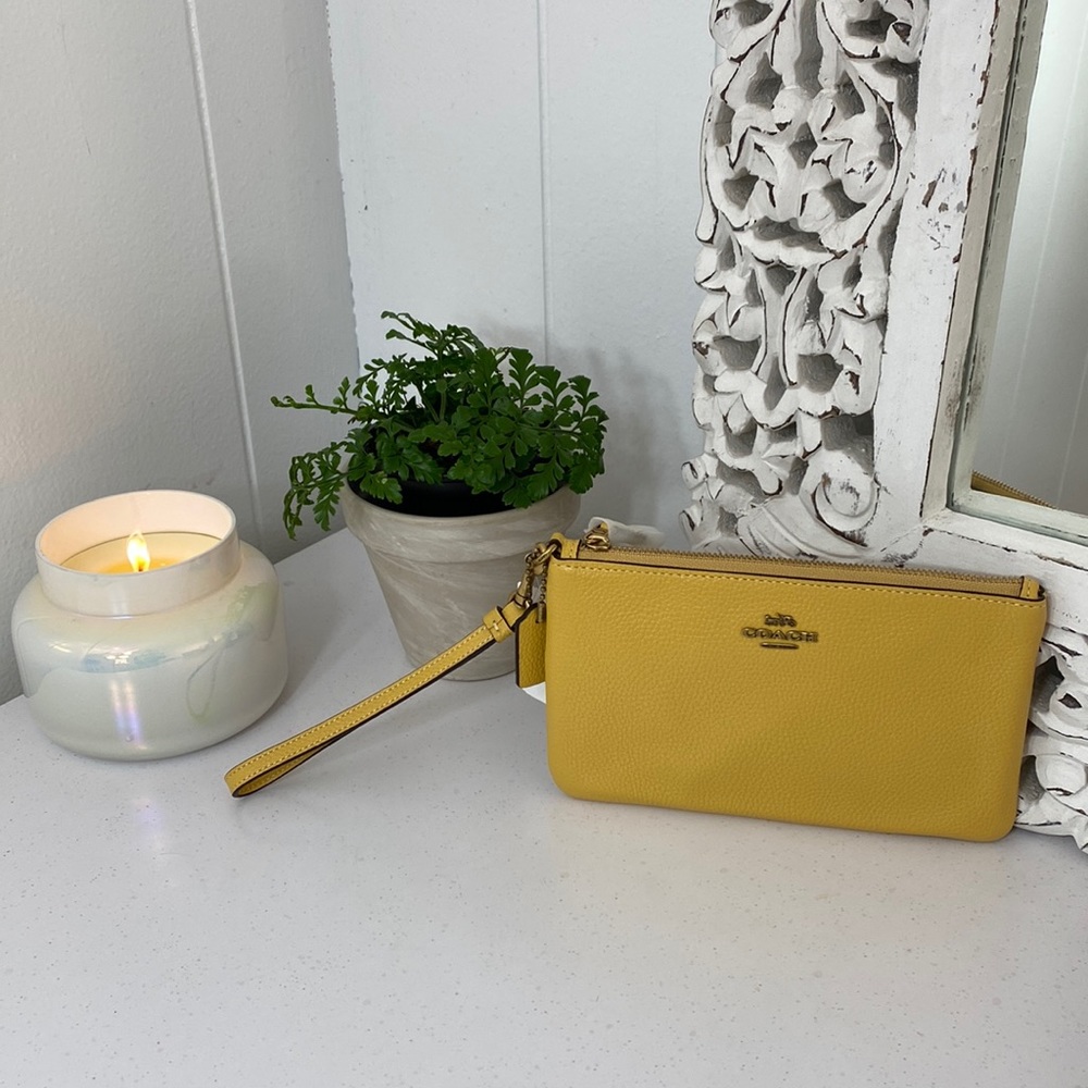 Coach Sunlight/Brass Wristlet